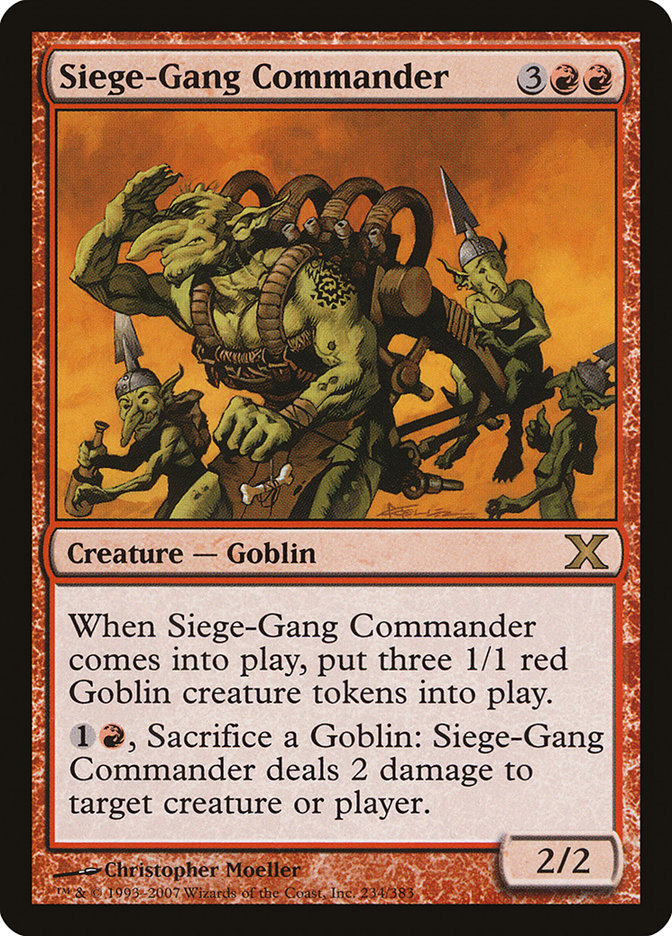 Siege-Gang Commander [Tenth Edition] | Card Merchant Takapuna