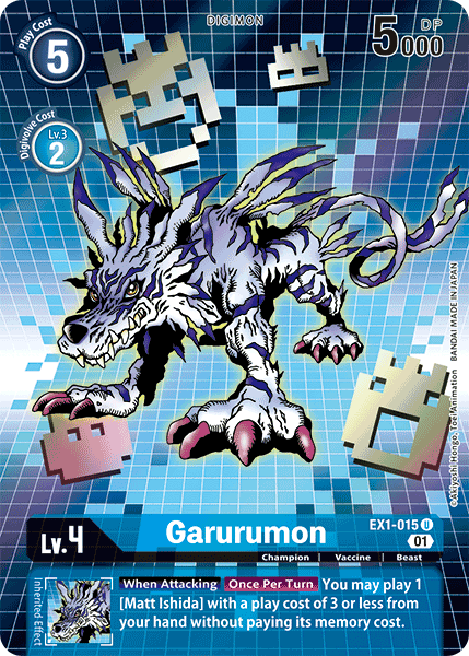 Garurumon [EX1-015] (Alternate Art) [Classic Collection] | Card Merchant Takapuna