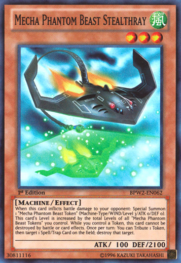 Mecha Phantom Beast Stealthray [BPW2-EN062] Super Rare | Card Merchant Takapuna