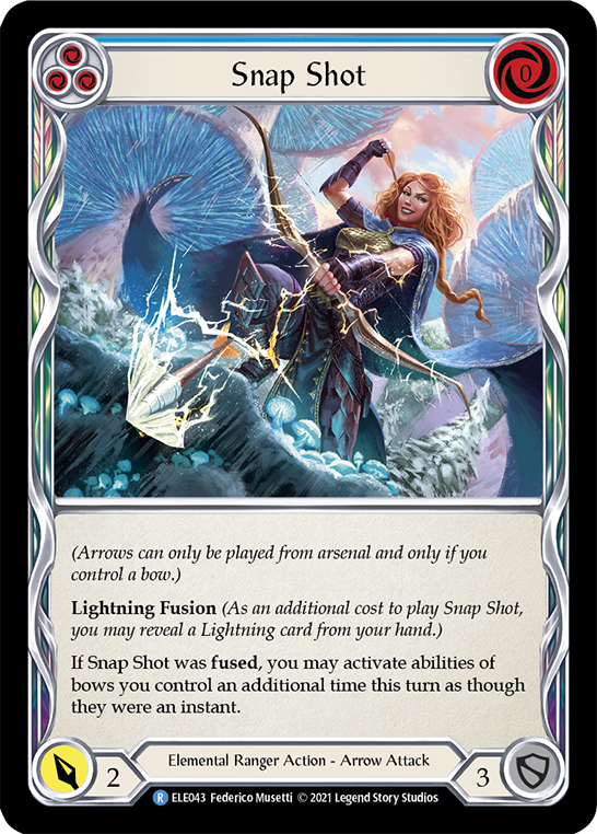 Snap Shot (Blue) [ELE043] (Tales of Aria)  1st Edition Normal | Card Merchant Takapuna