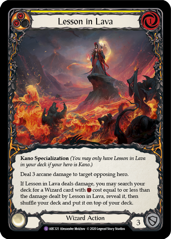 Lesson in Lava [U-ARC121] (Arcane Rising Unlimited)  Unlimited Rainbow Foil | Card Merchant Takapuna