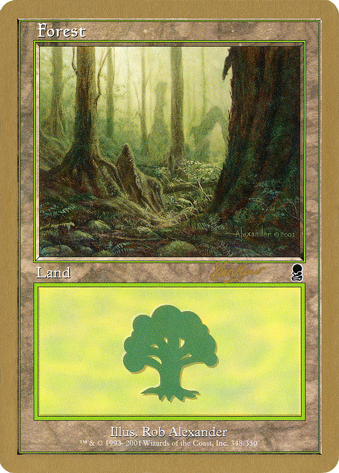 Forest (shh348) (Sim Han How) [World Championship Decks 2002] | Card Merchant Takapuna