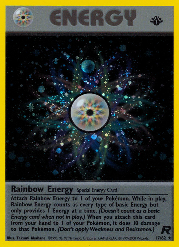 Rainbow Energy (17/82) [Team Rocket 1st Edition] | Card Merchant Takapuna