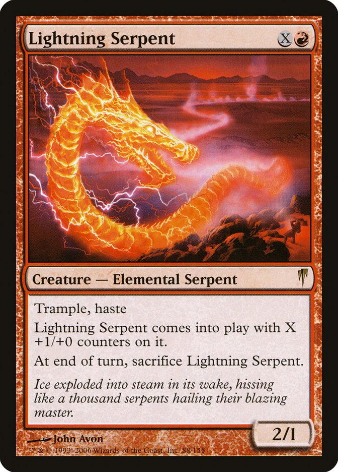 Lightning Serpent [Coldsnap] | Card Merchant Takapuna