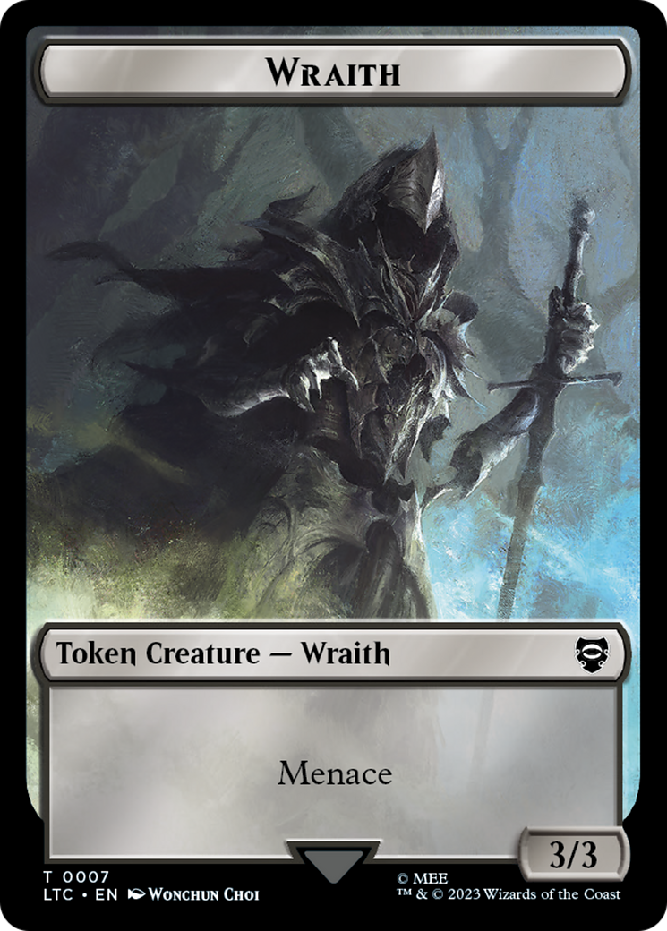 Food // Wraith Double-Sided Token [The Lord of the Rings: Tales of Middle-Earth Commander Tokens] | Card Merchant Takapuna