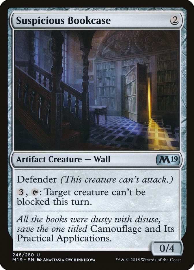 Suspicious Bookcase [Core Set 2019] | Card Merchant Takapuna