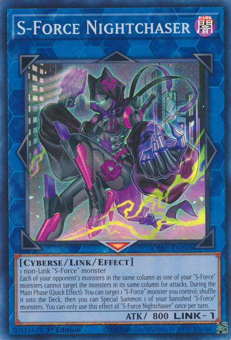 S-Force Nightchaser [CYAC-EN050] Super Rare | Card Merchant Takapuna