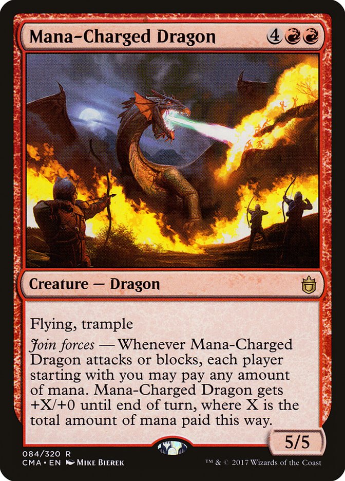 Mana-Charged Dragon [Commander Anthology] | Card Merchant Takapuna