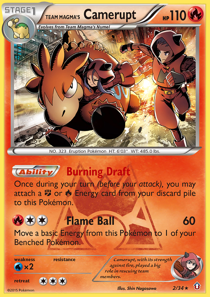 Team Magma's Camerupt (2/34) [XY: Double Crisis] | Card Merchant Takapuna