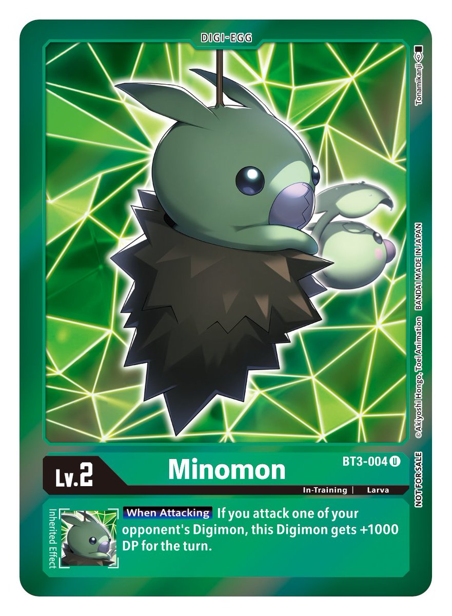 Minomon [BT3-004] (Event Pack 2) [Release Special Booster Ver.1.5] | Card Merchant Takapuna