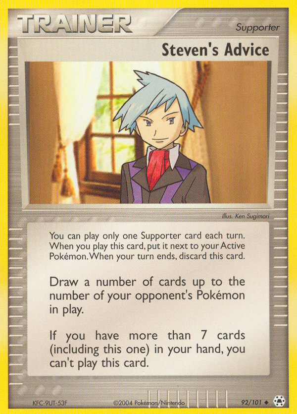 Steven's Advice (92/101) [EX: Hidden Legends] | Card Merchant Takapuna