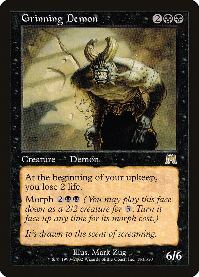 Grinning Demon [Onslaught] | Card Merchant Takapuna