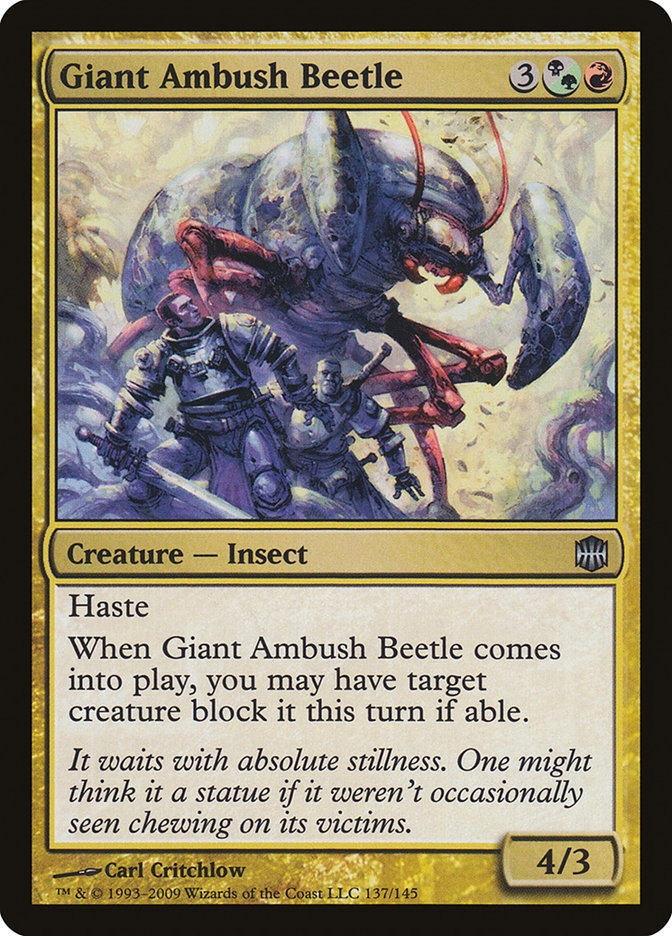 Giant Ambush Beetle [Alara Reborn] | Card Merchant Takapuna