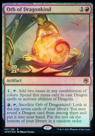 Orb of Dragonkind [Dungeons & Dragons: Adventures in the Forgotten Realms Prerelease Promos] | Card Merchant Takapuna