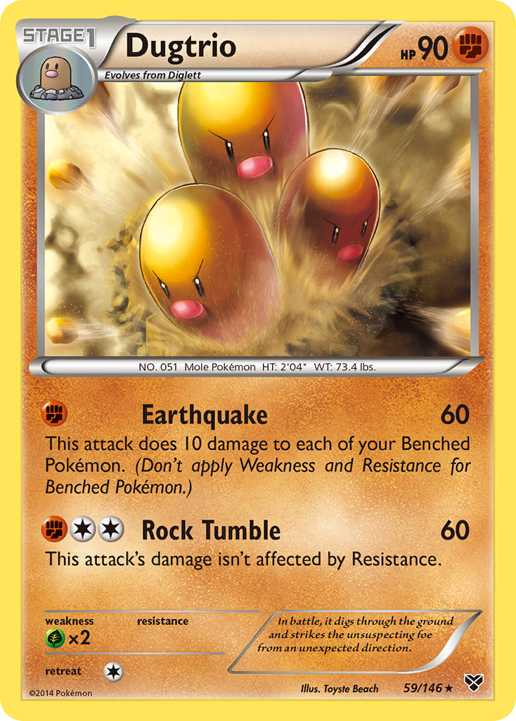 Dugtrio (59/146) [XY: Base Set] | Card Merchant Takapuna