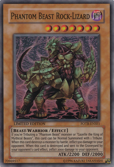 Phantom Beast Rock-Lizard [FOTB-ENSE1] Super Rare | Card Merchant Takapuna