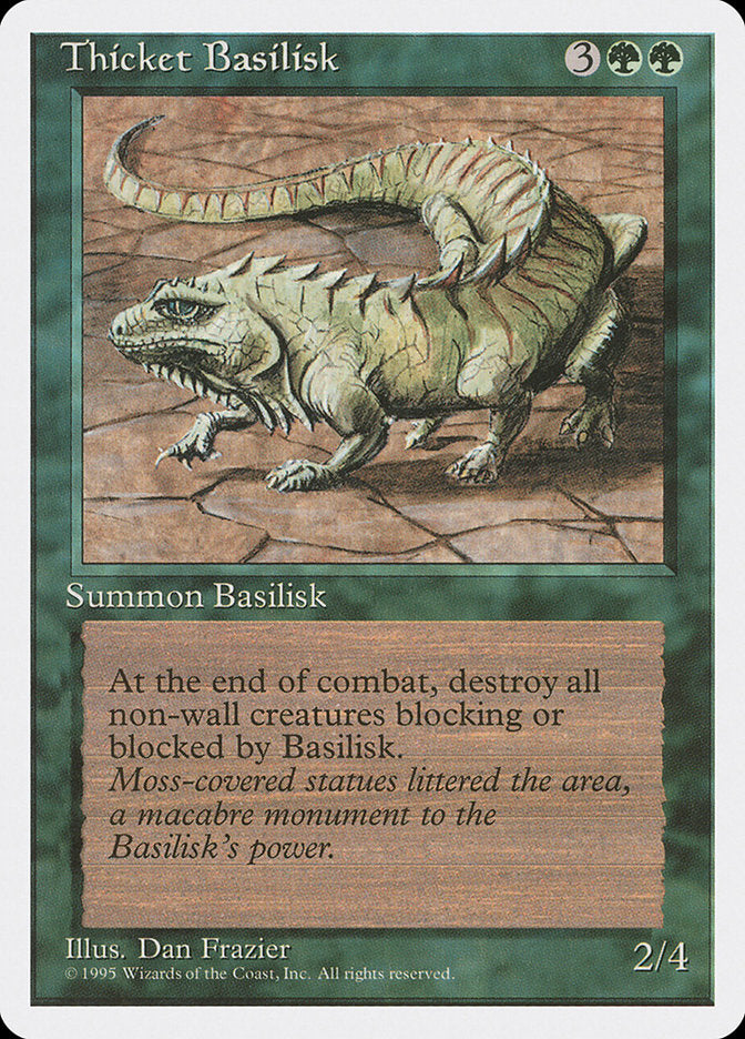 Thicket Basilisk [Fourth Edition] | Card Merchant Takapuna