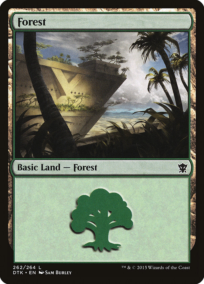 Forest (262) [Dragons of Tarkir] | Card Merchant Takapuna