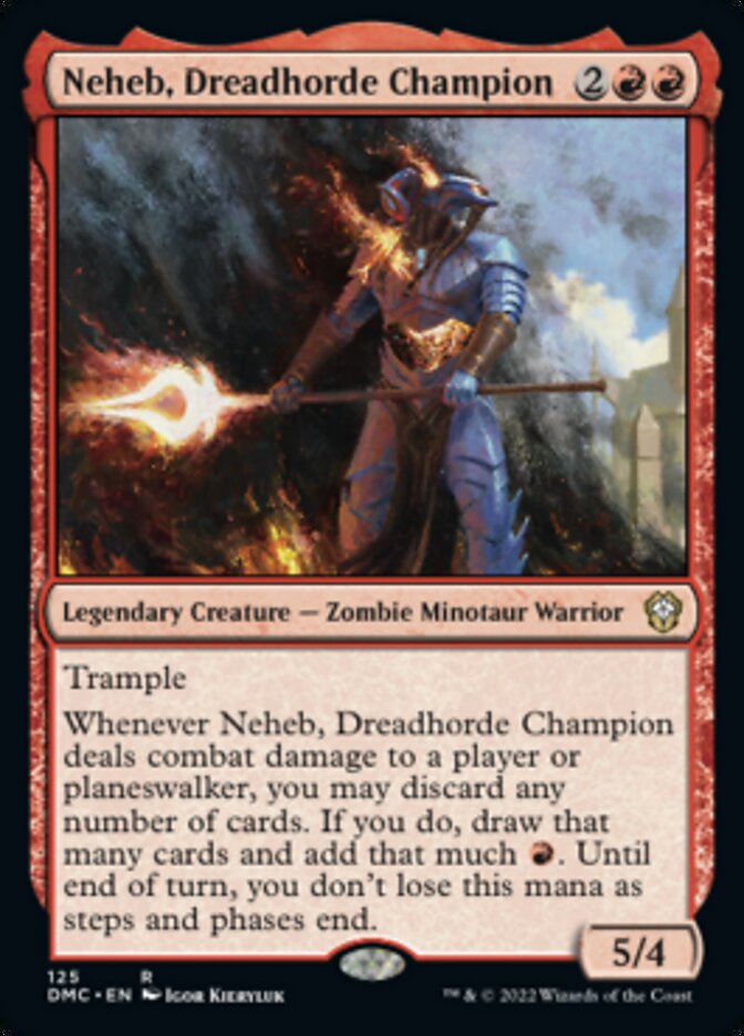 Neheb, Dreadhorde Champion [Dominaria United Commander] | Card Merchant Takapuna