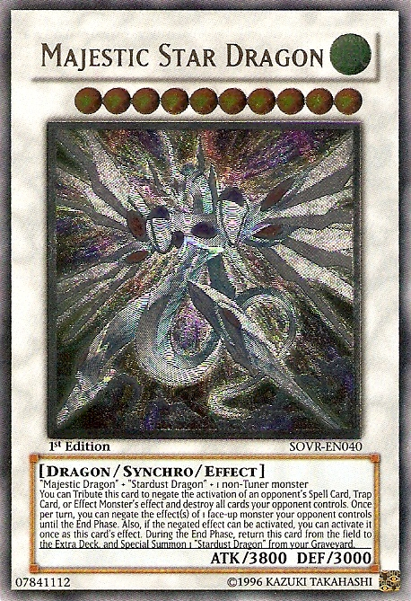 Majestic Star Dragon [SOVR-EN040] Ultimate Rare | Card Merchant Takapuna