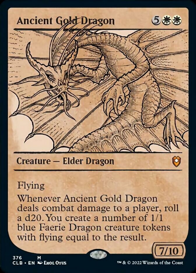 Ancient Gold Dragon (Showcase) [Commander Legends: Battle for Baldur's Gate] | Card Merchant Takapuna