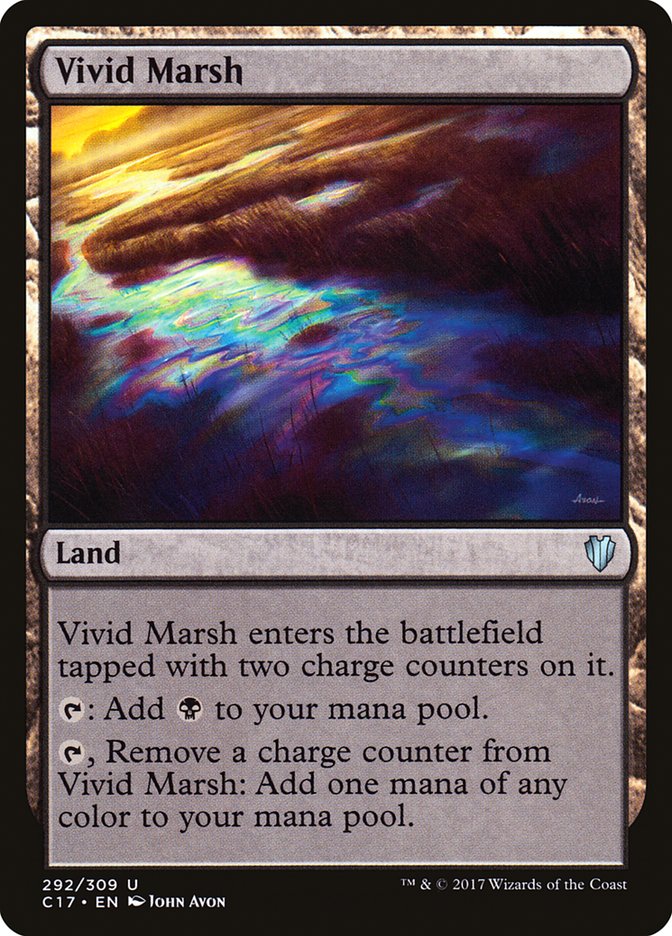 Vivid Marsh [Commander 2017] | Card Merchant Takapuna