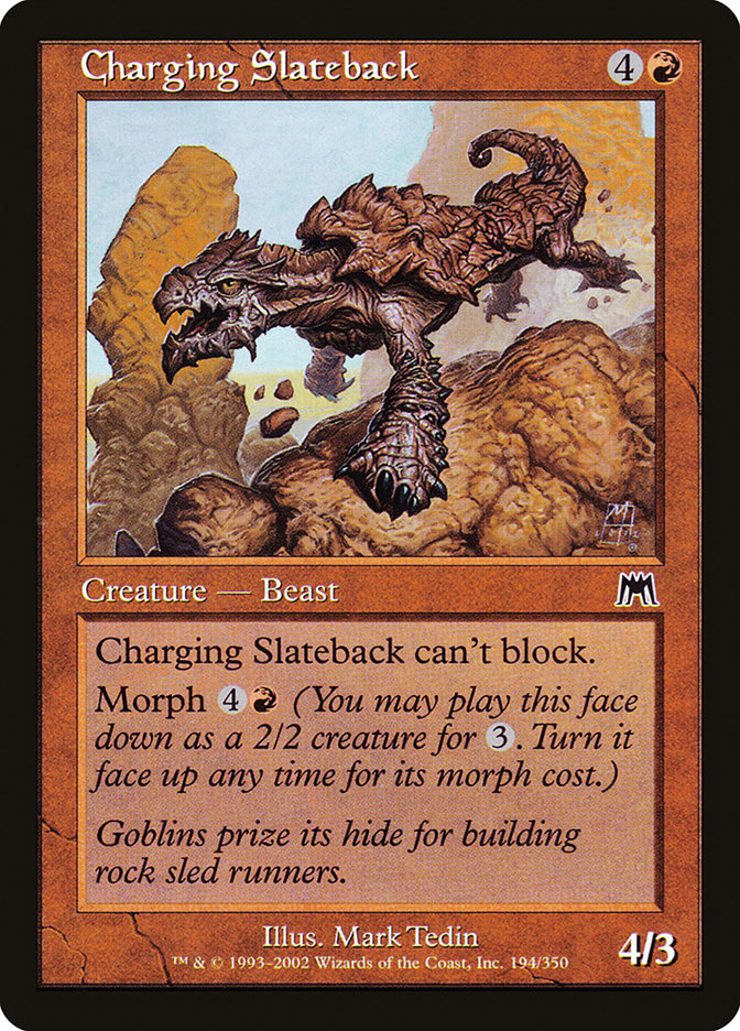 Charging Slateback [Onslaught] | Card Merchant Takapuna