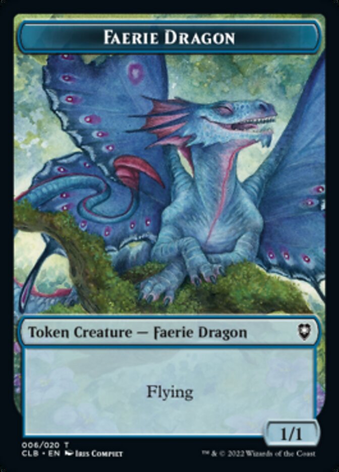 Faerie Dragon Token [Commander Legends: Battle for Baldur's Gate Tokens] | Card Merchant Takapuna