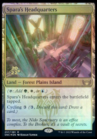 Spara's Headquarters [Streets of New Capenna Prerelease Promos] | Card Merchant Takapuna