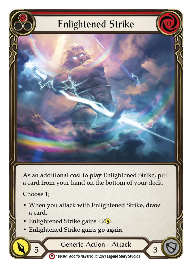 Enlightened Strike [1HP361] (History Pack 1) | Card Merchant Takapuna