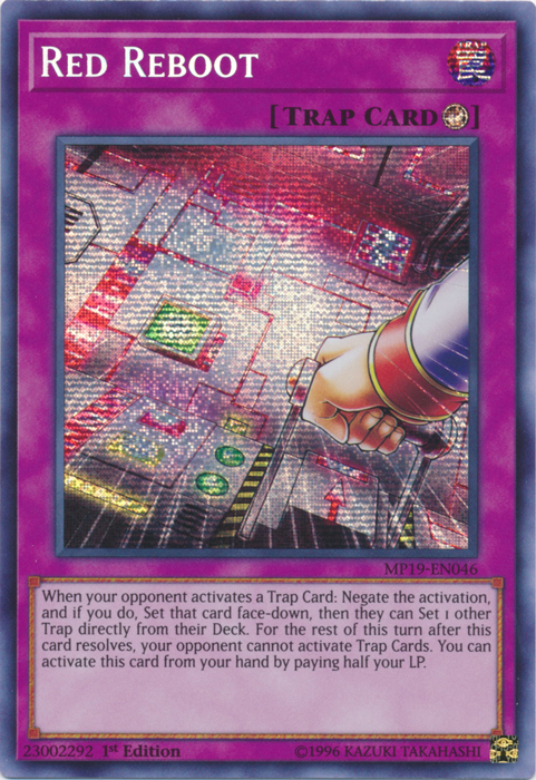 Red Reboot [MP19-EN046] Prismatic Secret Rare | Card Merchant Takapuna