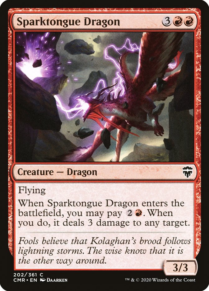 Sparktongue Dragon [Commander Legends] | Card Merchant Takapuna