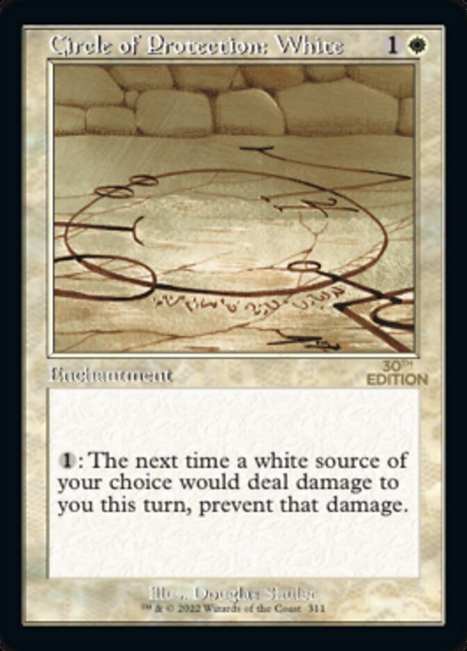 Circle of Protection: White (Retro) [30th Anniversary Edition] | Card Merchant Takapuna