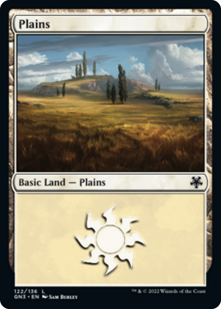 Plains (122) [Game Night: Free-for-All] | Card Merchant Takapuna