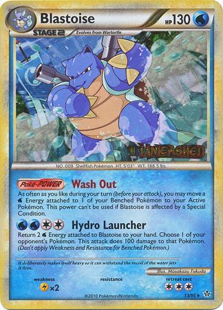 Blastoise (13/95) (Prerelease Promo) [HeartGold & SoulSilver: Black Star Promos] | Card Merchant Takapuna