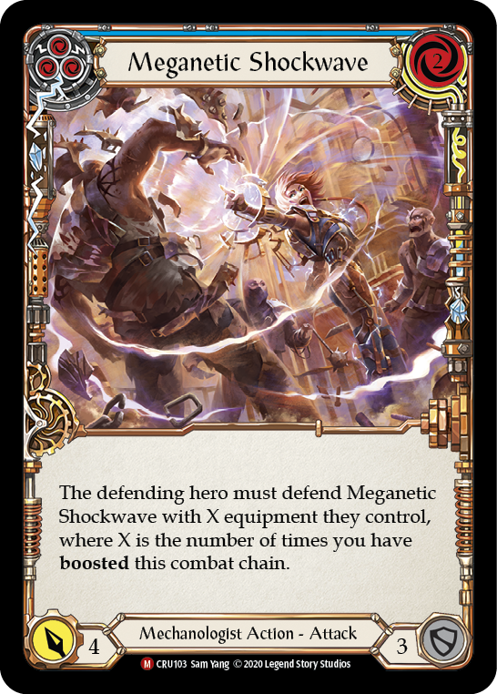 Meganetic Shockwave [CRU103] (Crucible of War)  1st Edition Normal | Card Merchant Takapuna