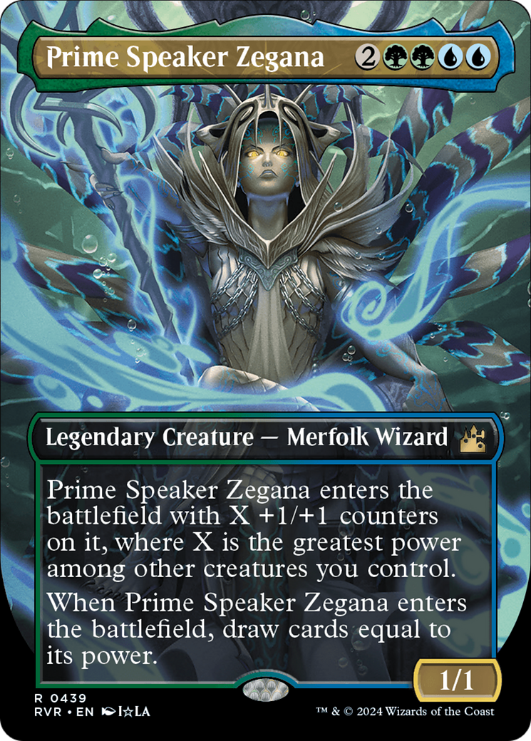 Prime Speaker Zegana (Anime Borderless) [Ravnica Remastered] | Card Merchant Takapuna