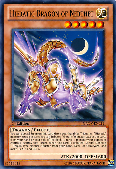 Hieratic Dragon of Nebthet [GAOV-EN021] Common | Card Merchant Takapuna