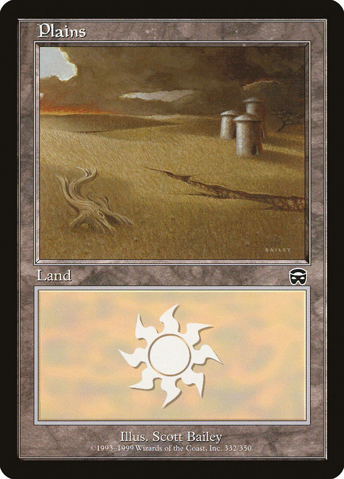 Plains (332) [Mercadian Masques] | Card Merchant Takapuna