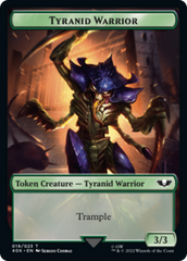 Tyranid (17) // Tyranid Warrior Double-Sided Token [Warhammer 40,000 Tokens] | Card Merchant Takapuna