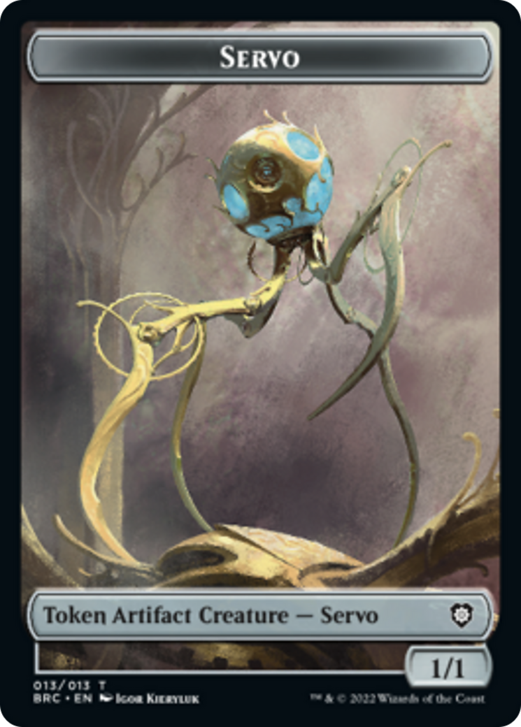 Servo // Phyrexian Horror Double-Sided Token [The Brothers' War Commander Tokens] | Card Merchant Takapuna