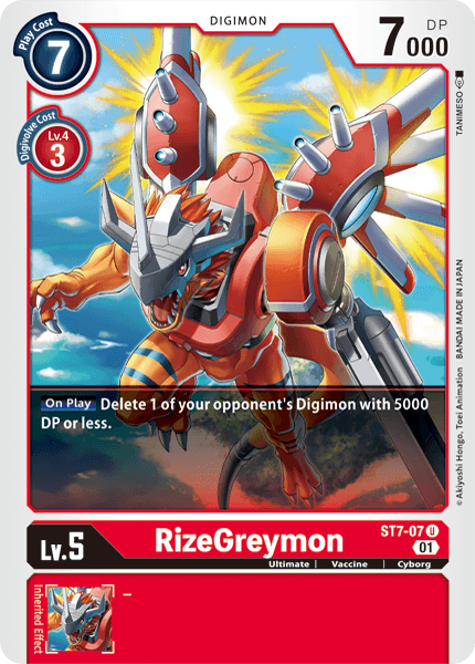 RizeGreymon [ST7-07] [Starter Deck: Gallantmon] | Card Merchant Takapuna