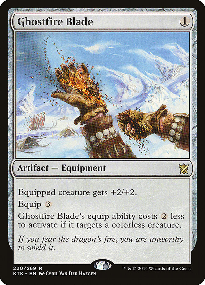 Ghostfire Blade [Khans of Tarkir] | Card Merchant Takapuna