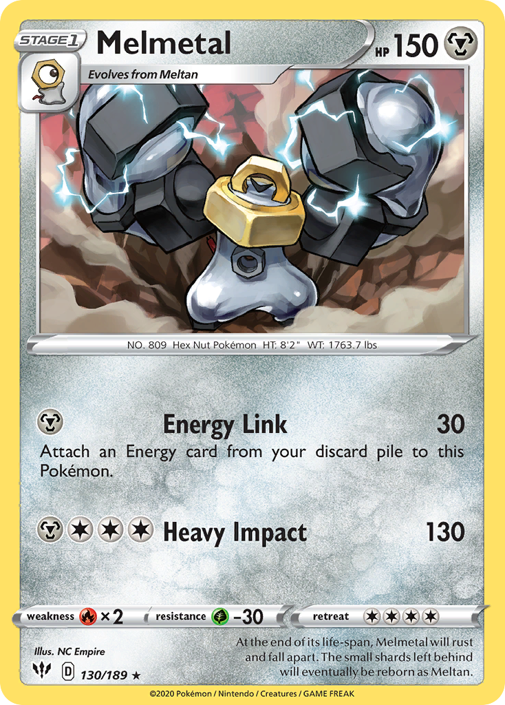 Melmetal (130/189) [Sword & Shield: Darkness Ablaze] | Card Merchant Takapuna