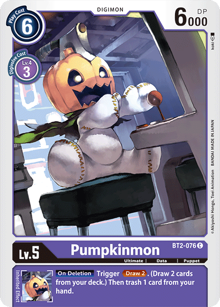 Pumpkinmon [BT2-076] [Release Special Booster Ver.1.0] | Card Merchant Takapuna