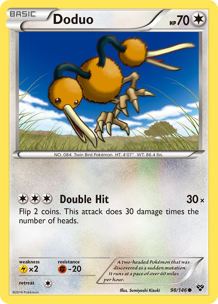 Doduo (98/146) [XY: Base Set] | Card Merchant Takapuna