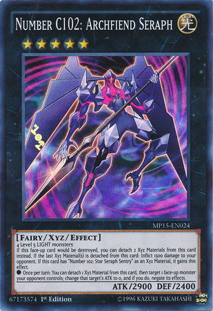 Number C102: Archfiend Seraph [MP15-EN024] Super Rare | Card Merchant Takapuna