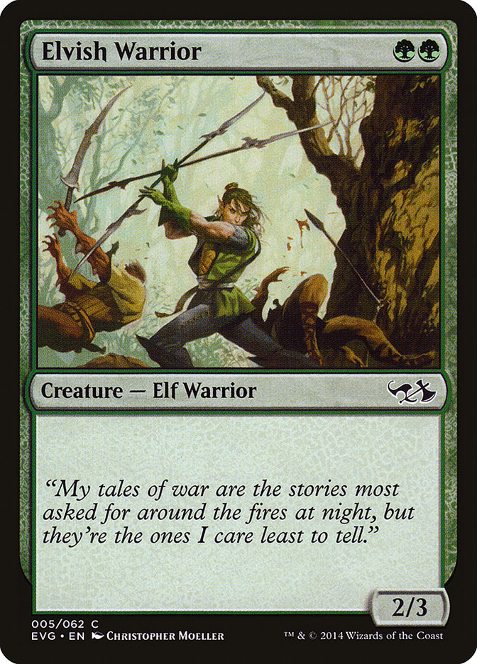 Elvish Warrior (Elves vs. Goblins) [Duel Decks Anthology] | Card Merchant Takapuna