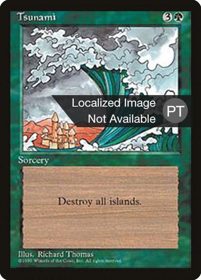 Tsunami [Fourth Edition (Foreign Black Border)] | Card Merchant Takapuna