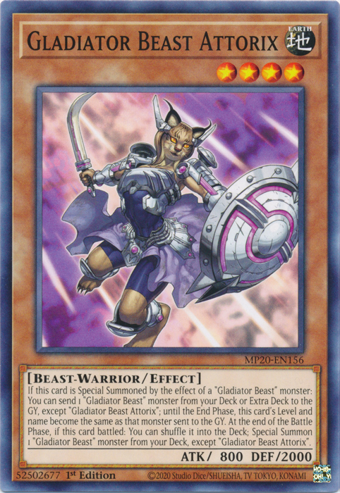 Gladiator Beast Attorix [MP20-EN156] Common | Card Merchant Takapuna